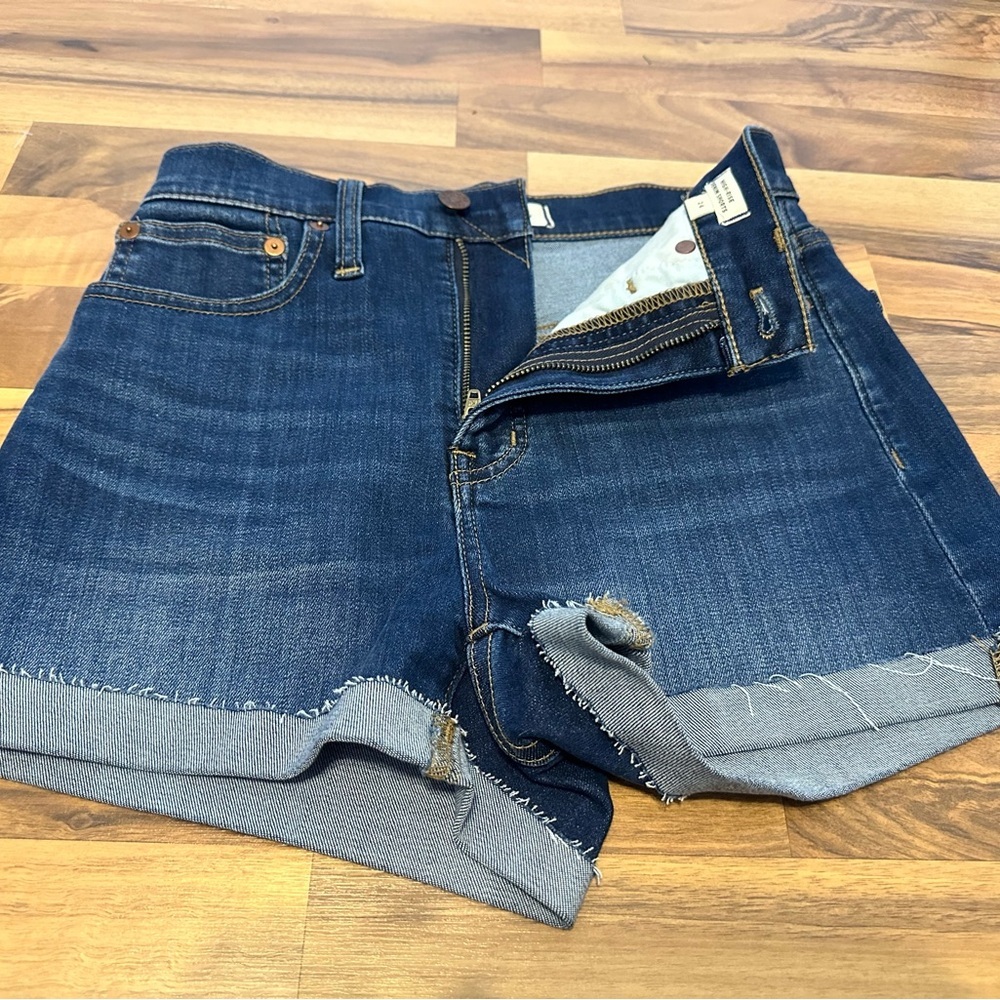 Madewell High Rise Denim Shorts Blue Size 24 - Picture 5 of 12